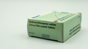 En grön förpackning Hydroxiklorokin